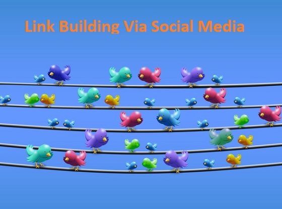 link building via social media channels