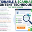 Actionable & Scannable Content Techniques That Drive Results