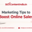 Marketing Tips to Boost Online Sales