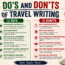 Do’s and Don’ts of Travel Writing