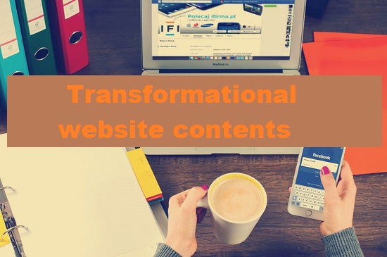 transformational website contents