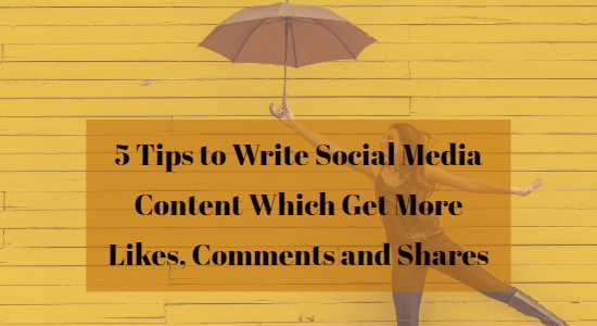 Writing content for Social Media