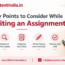 Key Points to Consider While Writing an Assignment