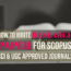 Submitting Research for Scopus Publications