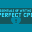 Essentials of writing a perfect CPD