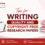 Tips for writing quality and copyright-free research papers