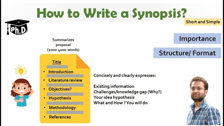 how to write synopsis for research slideshare
